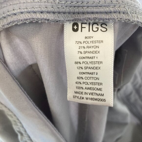 Limited edition figs light gray women's jogger scrub set - Picture 4 of 5